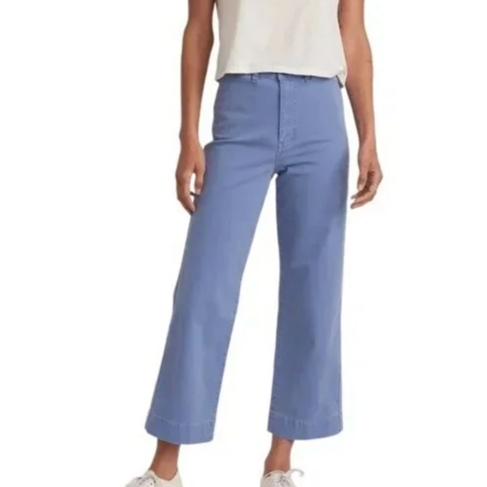 Marine Layer Bridget Slim Wide Leg Crop pants